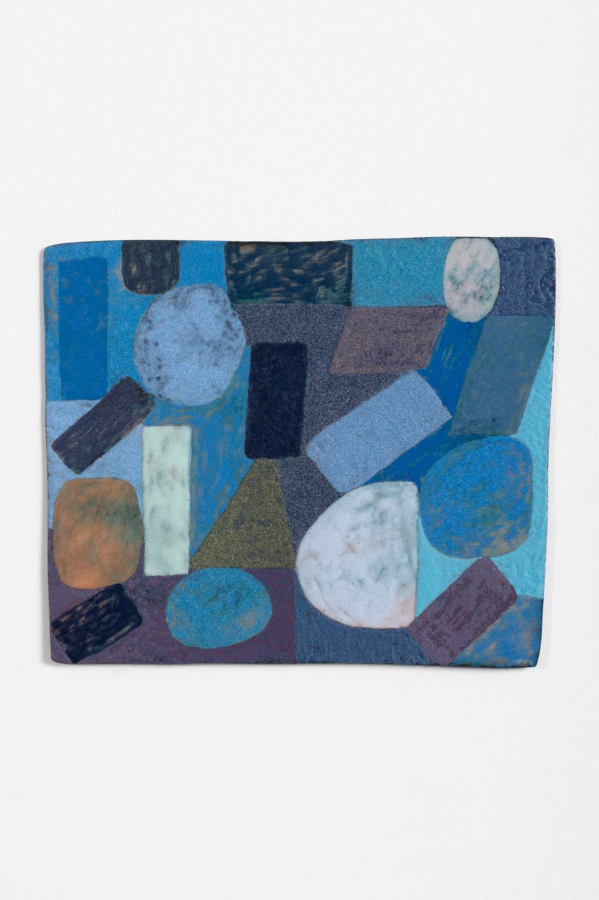 Spinning Stone, enamel on copper and aluminum